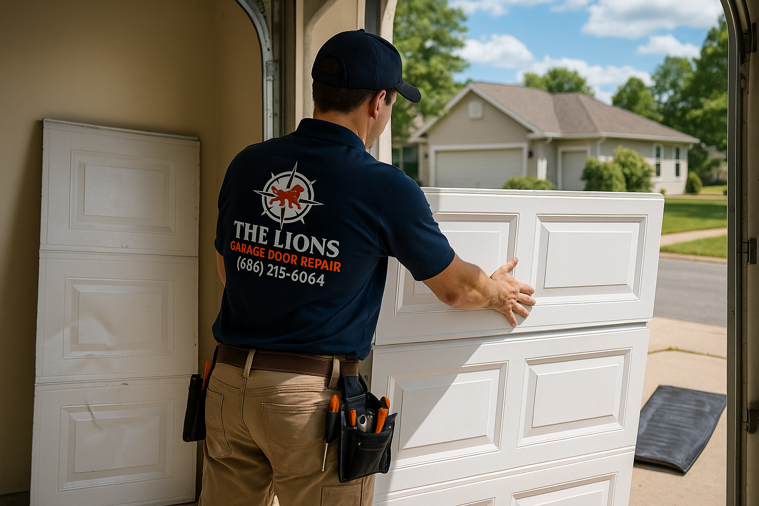Garage Door Panel Replacement in Waynesville