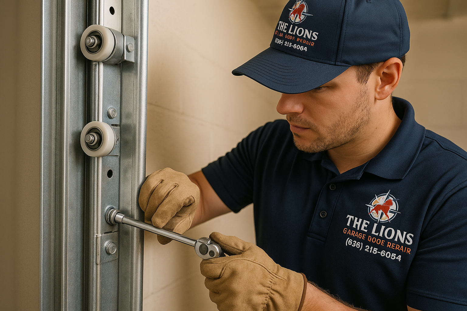 Garage Door Track Repair in Waynesville